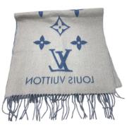 Pre-owned Wool scarves Louis Vuitton Vintage , Gray , Dames