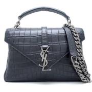 Pre-owned Leather handbags Yves Saint Laurent Vintage , Black , Dames