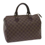 Pre-owned Canvas handbags Louis Vuitton Vintage , Brown , Dames