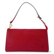 Pre-owned Leather louis-vuitton-bags Louis Vuitton Vintage , Red , Dam...