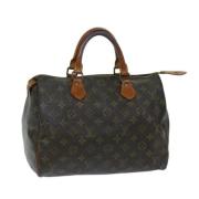 Pre-owned Canvas handbags Louis Vuitton Vintage , Brown , Dames