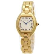 Pre-owned Stainless Steel watches Cartier Vintage , Yellow , Dames