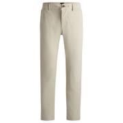 Tapered Chino Broek Boss Orange , Beige , Heren