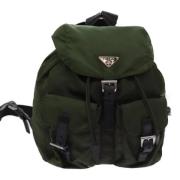 Pre-owned Nylon backpacks Prada Vintage , Brown , Dames