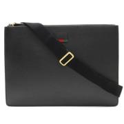 Pre-owned Canvas clutches Gucci Vintage , Black , Dames