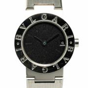 Pre-owned Stainless Steel watches Bvlgari Vintage , Black , Dames