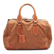 Pre-owned Canvas handbags Burberry Vintage , Brown , Dames