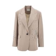 Elegante Kristal Blazer DES Phemmes , Beige , Dames