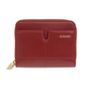 Leren portemonnee Burberry , Red , Dames