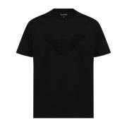 T-shirt met logo Emporio Armani , Black , Heren