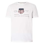 T-shirt Gant , White , Heren