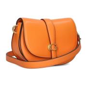 Mini Crossbody Flap Schoudertas Guess , Orange , Dames