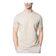 Korte Mouw T-shirt Hugo Boss , Beige , Heren