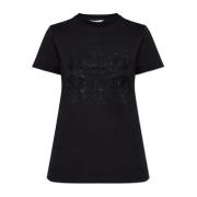 Bedrukt T-shirt Max Mara , Black , Dames