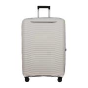 Witte Trolley Koffer met Schokabsorberende Wielen Samsonite , White , ...