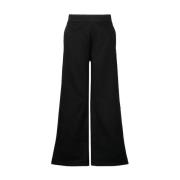 Flared Trousers Embro Badge Modern Design Calvin Klein Jeans , Black ,...