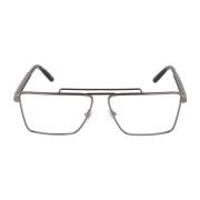 Vierkante Metalen Frame Bril Versace , Gray , Unisex