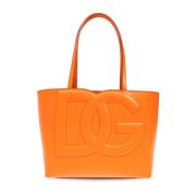 Tas DG Logo type shopper Dolce & Gabbana , Orange , Dames