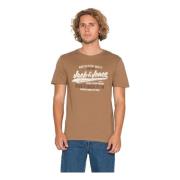 Ss Tee Crew Neck T-shirt Jack & Jones , Brown , Heren