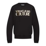 Sweatshirt met logo Versace Jeans Couture , Black , Heren