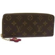 Pre-owned Canvas wallets Louis Vuitton Vintage , Brown , Dames