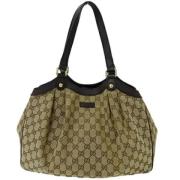 Pre-owned Canvas totes Gucci Vintage , Brown , Dames