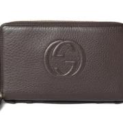 Pre-owned Leather wallets Gucci Vintage , Brown , Dames