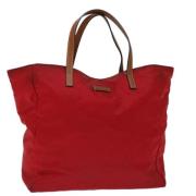 Pre-owned Canvas totes Gucci Vintage , Red , Dames