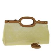 Pre-owned Leather handbags Louis Vuitton Vintage , Beige , Dames