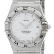 Pre-owned Stainless Steel watches Omega Vintage , White , Heren