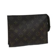 Pre-owned Canvas pouches Louis Vuitton Vintage , Brown , Dames