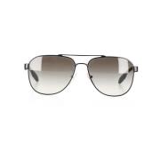 Pre-owned Metal sunglasses Prada Vintage , Black , Heren