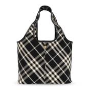 Katoenen tote tas Burberry , Black , Dames