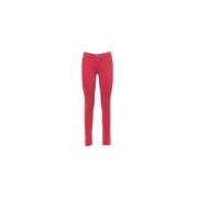 Rode Stijlvolle Broek Calvin Klein , Red , Dames