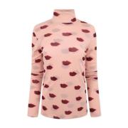 Roze Lippenprint Top Stella McCartney , Pink , Dames