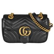 Pre-owned Leather gucci-bags Gucci Vintage , Black , Dames