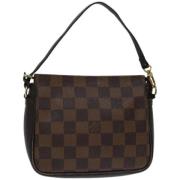 Pre-owned Canvas shoulder-bags Louis Vuitton Vintage , Brown , Dames