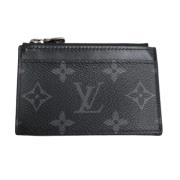 Pre-owned Canvas wallets Louis Vuitton Vintage , Gray , Dames