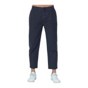 Blauwe Katoenen Broek, Tapered Fit Tommy Hilfiger , Blue , Heren