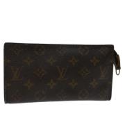 Pre-owned Canvas pouches Louis Vuitton Vintage , Brown , Dames