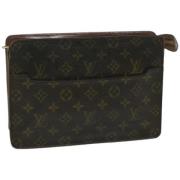 Pre-owned Canvas clutches Louis Vuitton Vintage , Brown , Dames