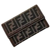 Pre-owned Leather wallets Fendi Vintage , Brown , Dames