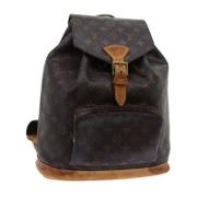 Pre-owned Canvas backpacks Louis Vuitton Vintage , Brown , Dames