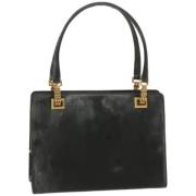 Pre-owned Leather handbags Gucci Vintage , Black , Dames