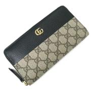 Pre-owned Leather wallets Gucci Vintage , Beige , Dames