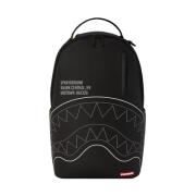 Zwarte Outline Rugzak met Verborgen Zak Sprayground , Black , Heren