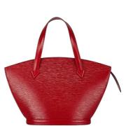 Pre-owned Leather handbags Louis Vuitton Vintage , Red , Dames