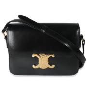 Pre-owned Leather celine-bags Celine Vintage , Black , Dames