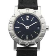 Pre-owned Stainless Steel watches Bvlgari Vintage , Black , Heren