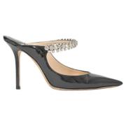 Pre-owned Leather heels Jimmy Choo Pre-owned , Black , Dames